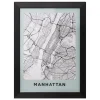 ATMOSPHERA Affiche encadrée "Manhattan" Hot
