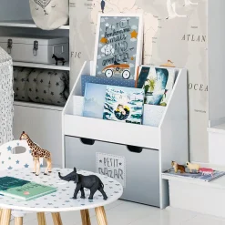 ATMOSPHERA Bibliothèque enfant à roulettes Discount