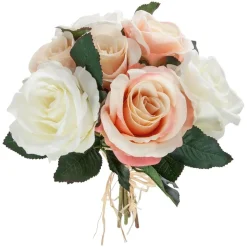 ATMOSPHERA Bouquet de 7 roses vieillies artificielles Discount