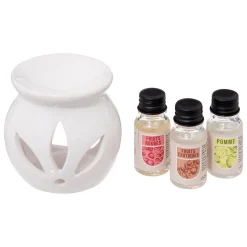ATMOSPHERA Brûle-parfum avec 3 huiles Outlet