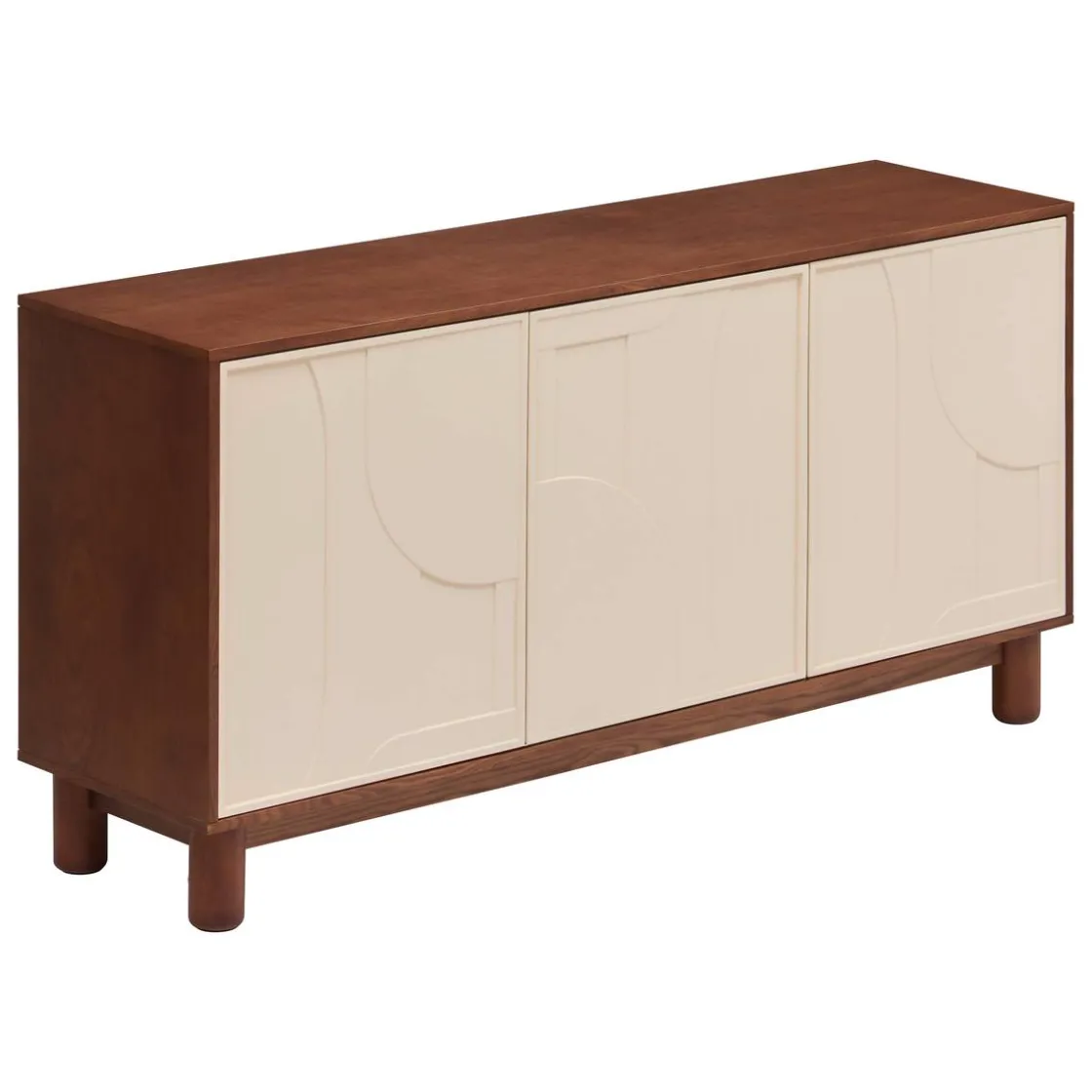 ATMOSPHERA Buffet 3 portes 6 étagères "Jilani" Discount