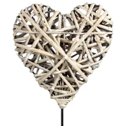 ATMOSPHERA Coeur à poser, osier et métal Outlet