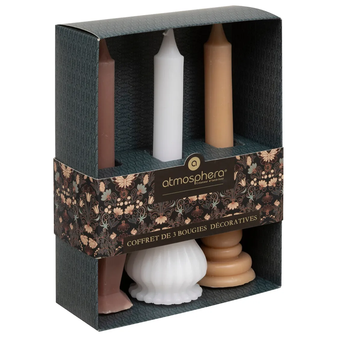 ATMOSPHERA Coffret 3 bougies "Little cottage" New