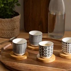 ATMOSPHERA Coffret 4 tasses "Bohemia" New