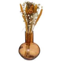 ATMOSPHERA Composition de fleurs séchées "Subli" avec vase Clearance