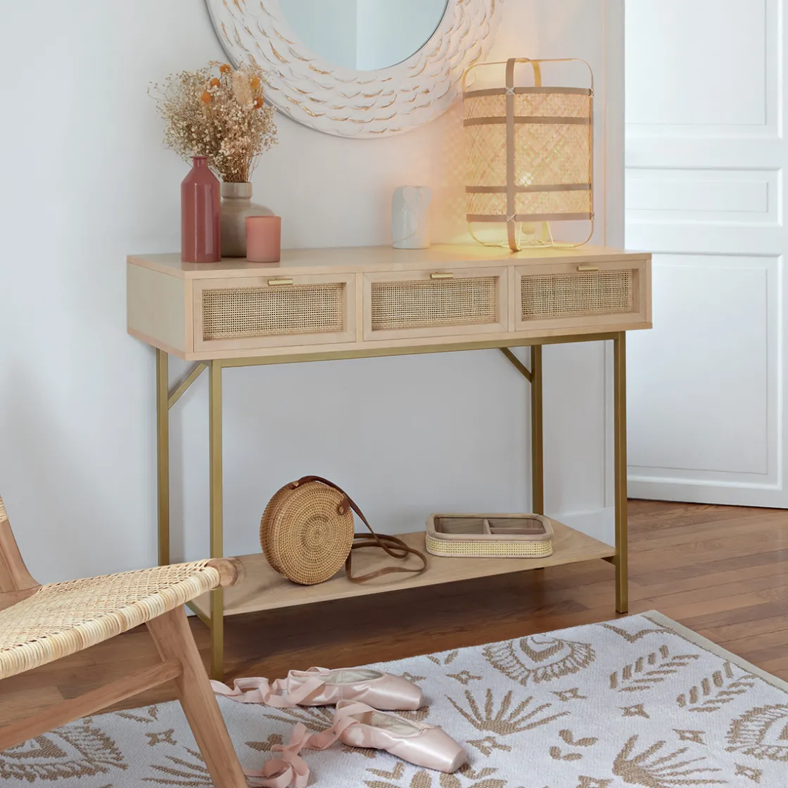 ATMOSPHERA Console 3 tiroirs "Rayo" New