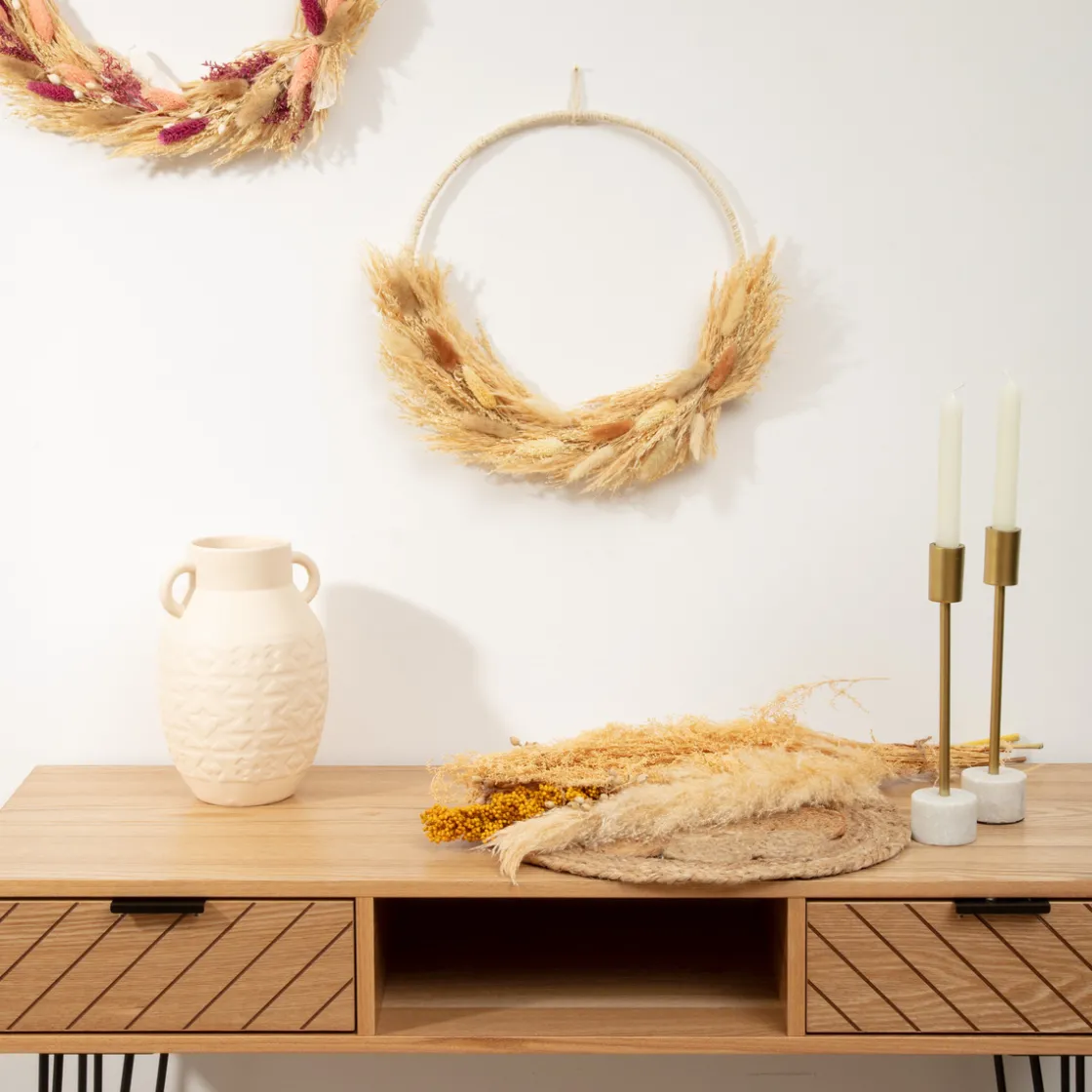 ATMOSPHERA Couronne de fleurs séchées Sale