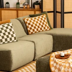 ATMOSPHERA Coussin damier "Itha" Best