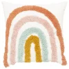 ATMOSPHERA Coussin enfant "Arc-en-ciel", coton