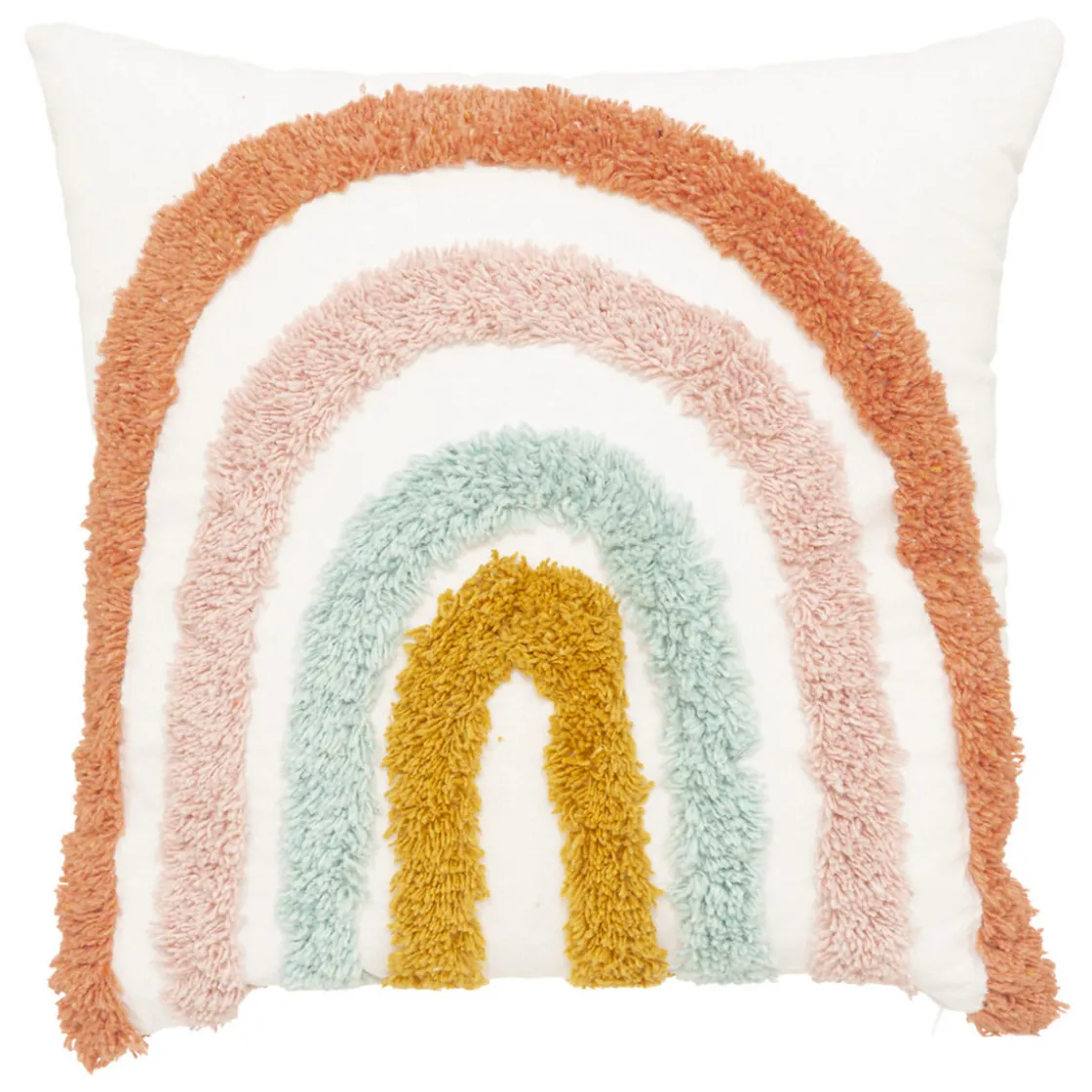 ATMOSPHERA Coussin enfant "Arc-en-ciel", coton