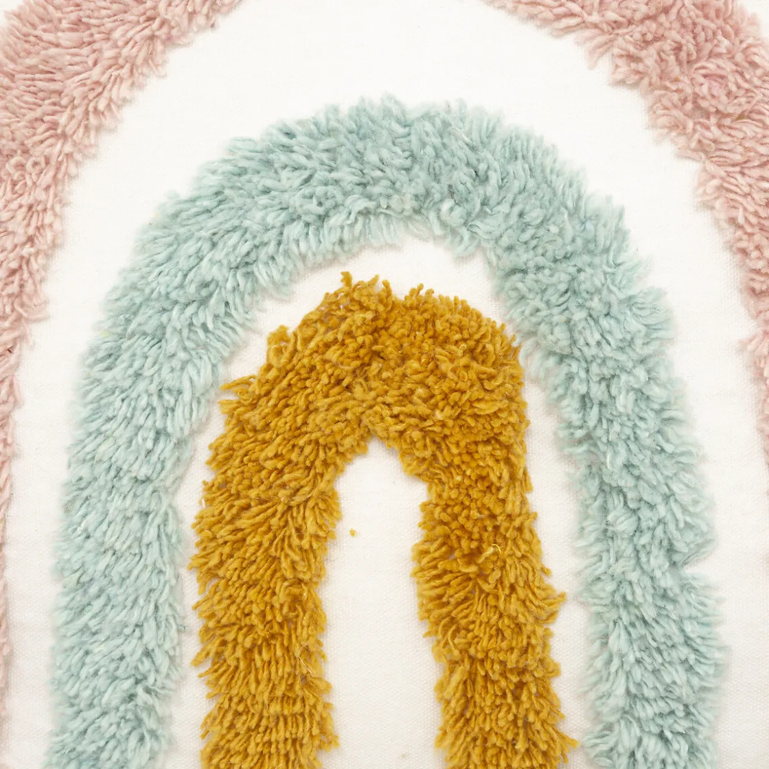 ATMOSPHERA Coussin enfant "Arc-en-ciel", coton