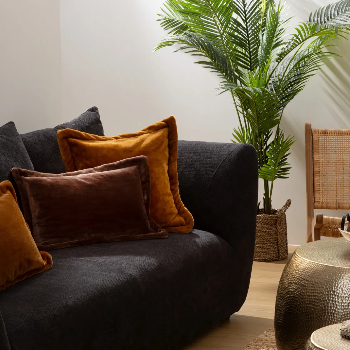 ATMOSPHERA Coussin flanelle "Cuddly" Discount