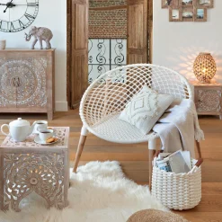 ATMOSPHERA Coussin "Inca", coton tufté Sale