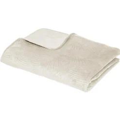 ATMOSPHERA Dessus de lit "Feuille", velours New