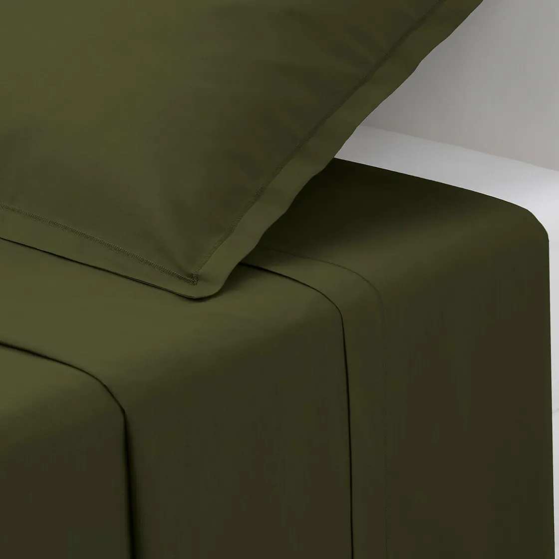 ATMOSPHERA Drap plat en coton Sale