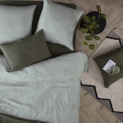 ATMOSPHERA Drap-housse "Linah", lin lavé Sale