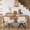 ATMOSPHERA Ensemble table à manger "Sabor" + 4 fauteuils "Kale" Discount