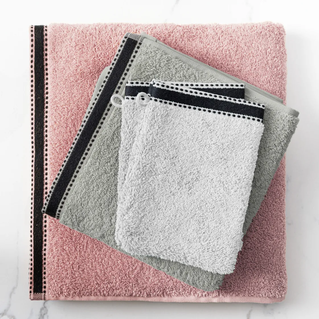 ATMOSPHERA Gants de toilette "Joia" x2