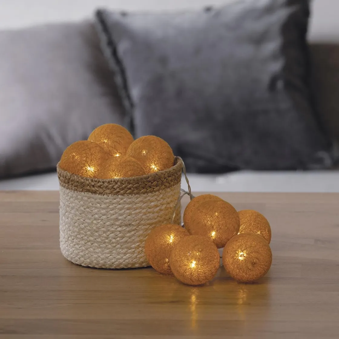 ATMOSPHERA Guirlande LED 10 boules, pile