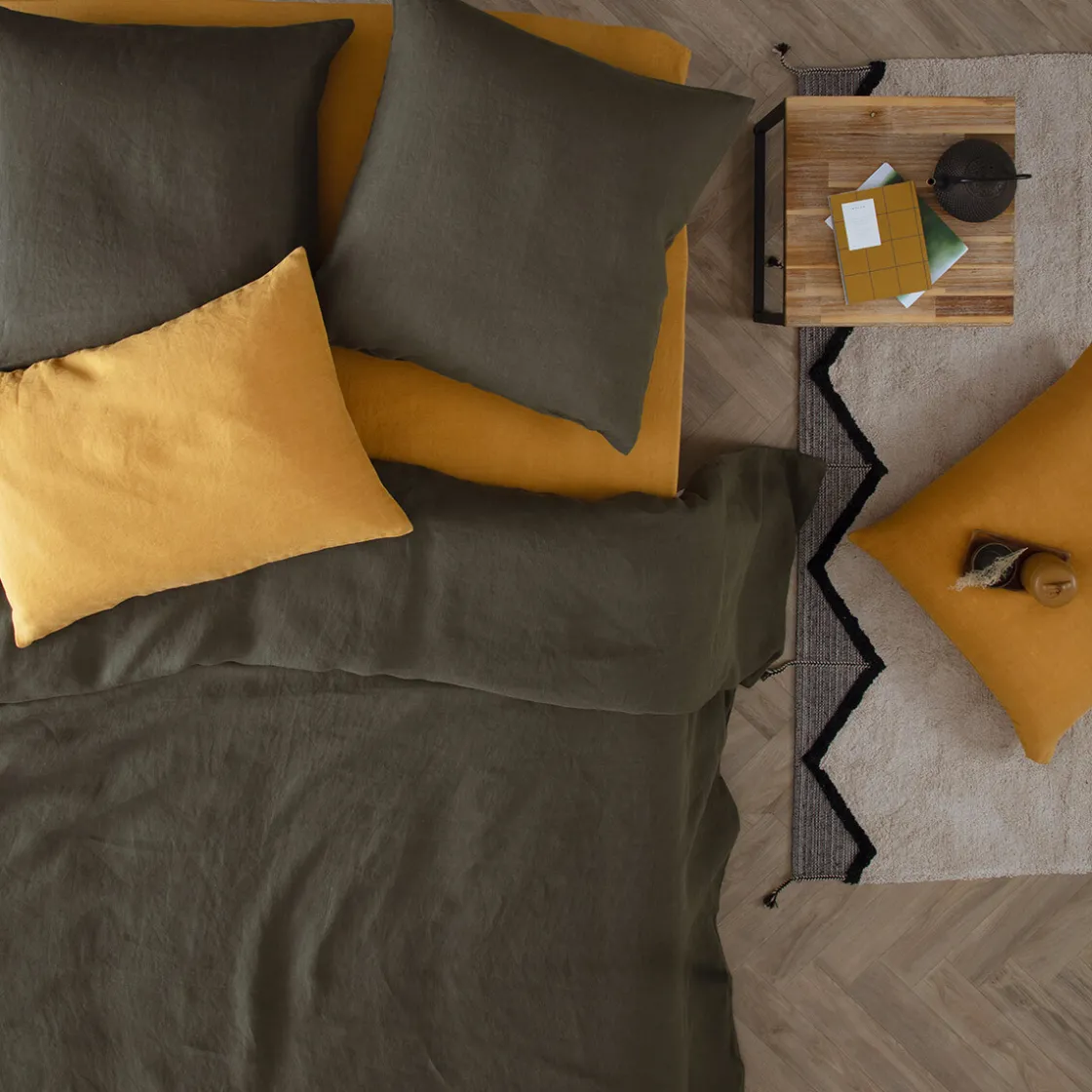 ATMOSPHERA Housse de couette "Linah", lin lavé New