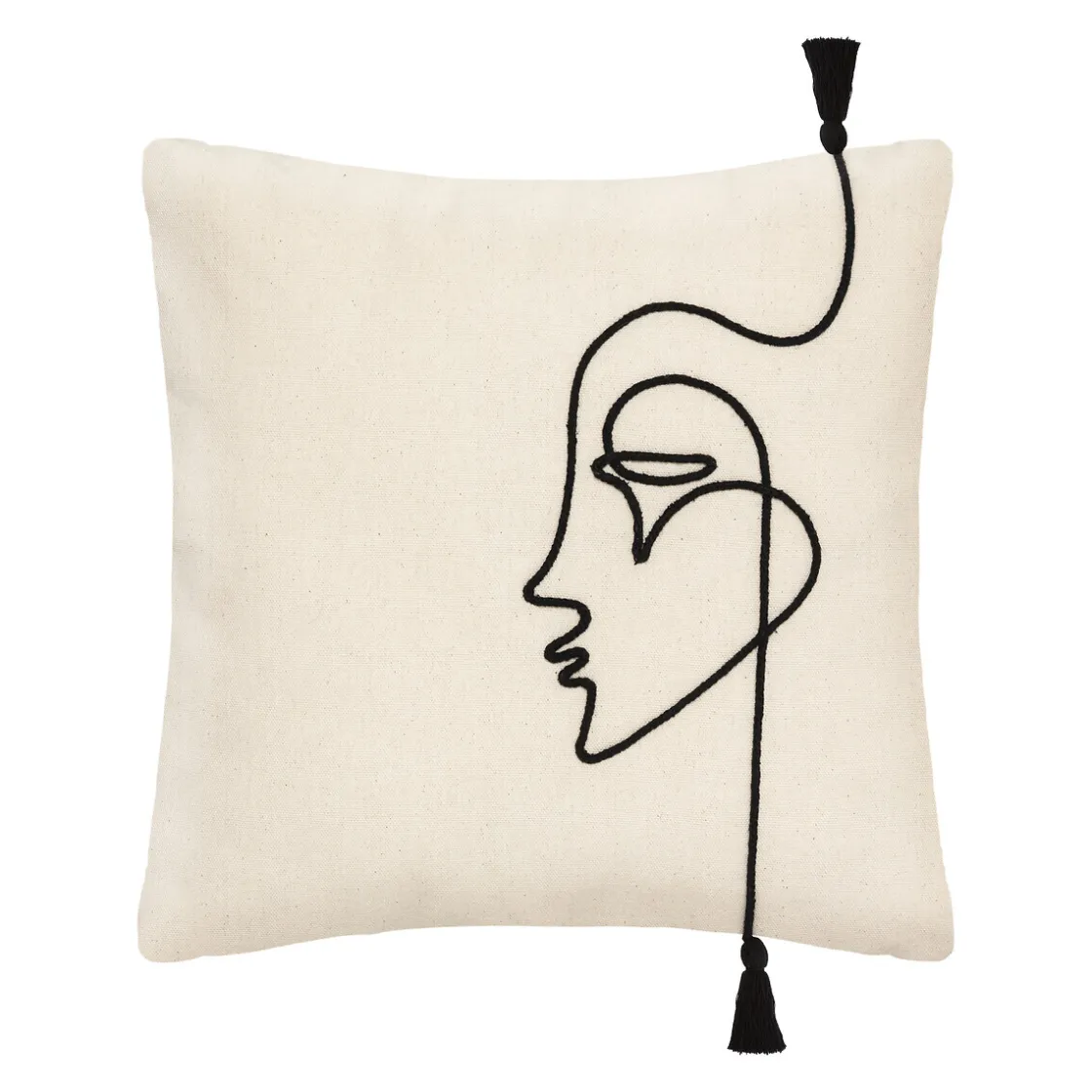 ATMOSPHERA Housse de coussin "Visage" Outlet