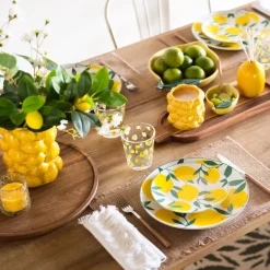 ATMOSPHERA Lot de 6 assiettes dessert 