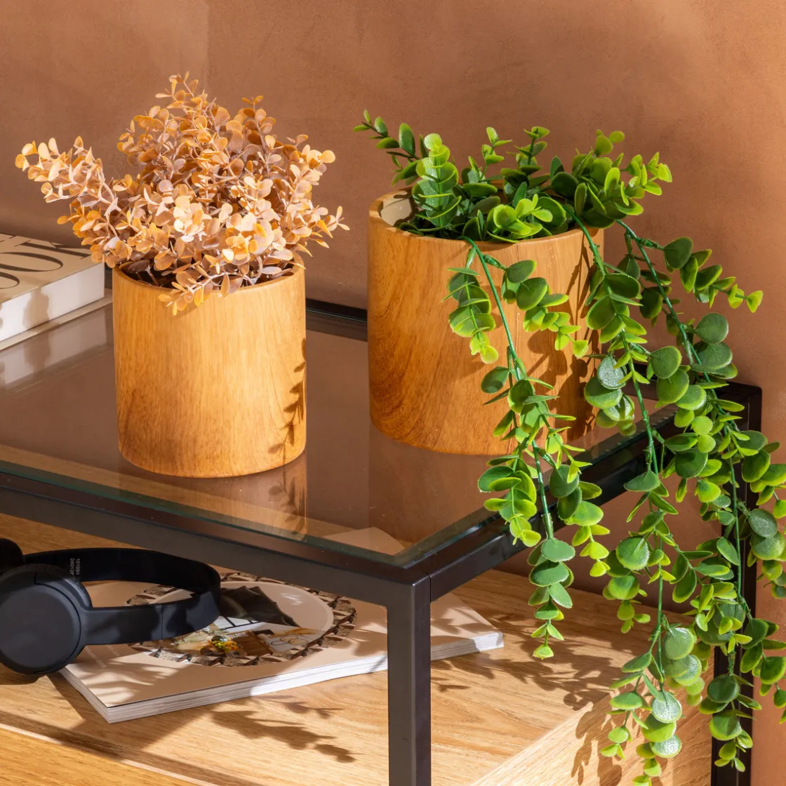 ATMOSPHERA Lot de 2 cache-pots "Sao" Hot