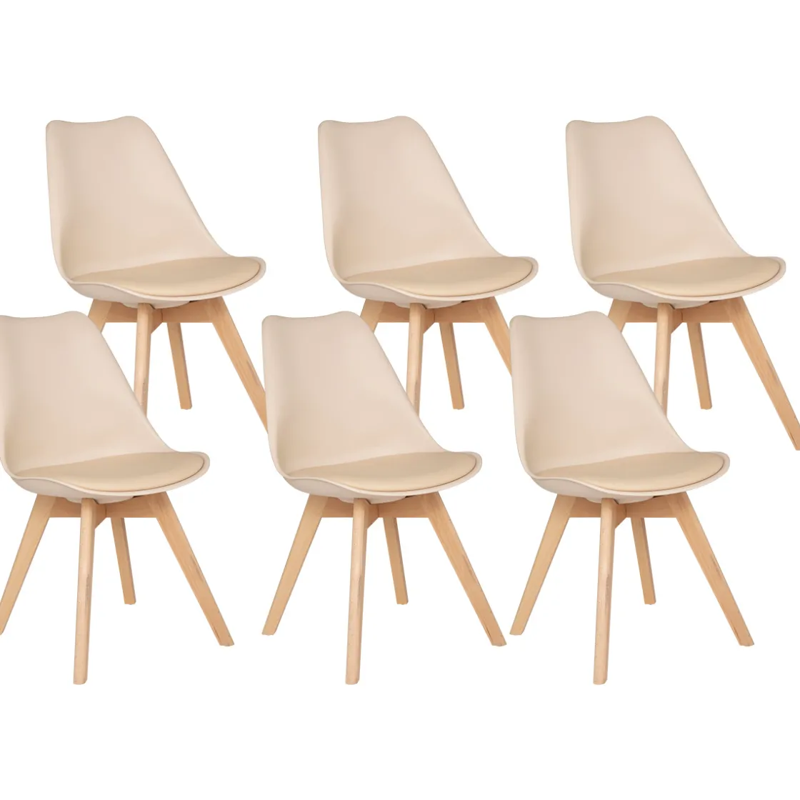 ATMOSPHERA Lot de 6 chaises "Baya" New