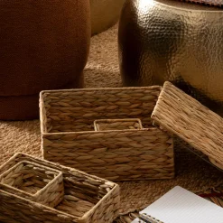 ATMOSPHERA Lot de 4 paniers "Lia" Hot