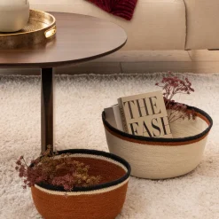 ATMOSPHERA Lot de 2 paniers ronds "Automne"