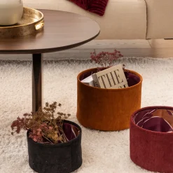 ATMOSPHERA Lot de 3 paniers ronds "Automne" Best