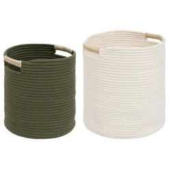 ATMOSPHERA Lot de 2 paniers "Tropical boudoir" Discount