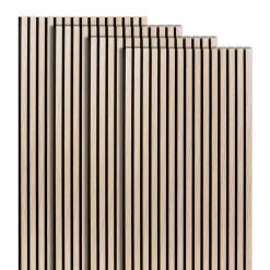 ATMOSPHERA Lot de 4 panneaux décoratifs tasseaux bois Colva Discount