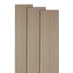 ATMOSPHERA Lot de 3 panneaux décoratifs tasseaux bois Colva