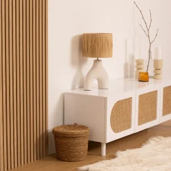 ATMOSPHERA Lot de 3 panneaux décoratifs tasseaux bois Colva