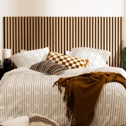 ATMOSPHERA Lot de 3 panneaux décoratifs tasseaux bois Colva Best