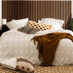 ATMOSPHERA Lot de 4 panneaux décoratifs tasseaux bois Colva Outlet