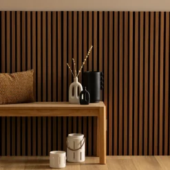 ATMOSPHERA Lot de 4 panneaux décoratifs tasseaux bois Colva Outlet