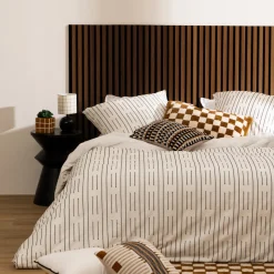 ATMOSPHERA Lot de 3 panneaux décoratifs tasseaux bois Colva New