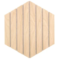 ATMOSPHERA Lot de 3 panneaux décoratifs tasseaux bois Colva Discount