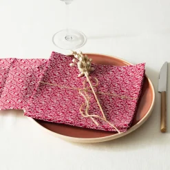 ATMOSPHERA Lot de 4 serviettes de table "Olia" New