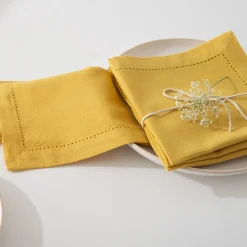 ATMOSPHERA Lot de 4 serviettes de table 