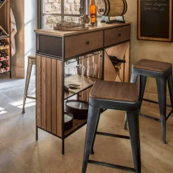 ATMOSPHERA Lot de 2 tabourets de bar 