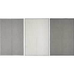 ATMOSPHERA Lot de 3 torchons coton