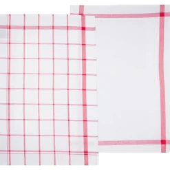 ATMOSPHERA Lot de 2 torchons coton