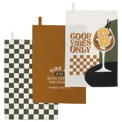 ATMOSPHERA Lot de 3 torchons "Helu" Sale