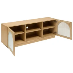 ATMOSPHERA Meuble TV 2 portes 3 étagères 