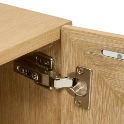 ATMOSPHERA Meuble TV 2 portes 3 étagères 