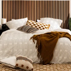 ATMOSPHERA Panneau décoratif tasseaux bois Colva - 120x60x2,1 cm - Effet noyer Best