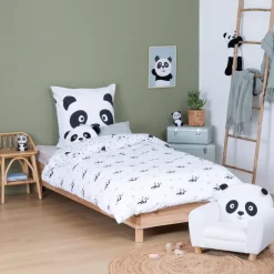 ATMOSPHERA Parure de lit 2 pièces enfant Panda "Andy" Hot